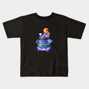 Halloween Bat Cake Kids T-Shirt